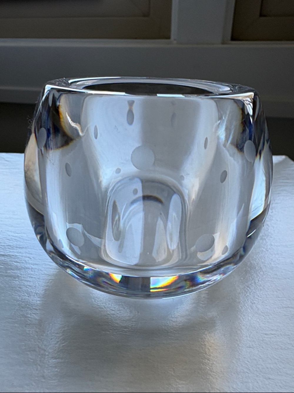 Kate Spade Larabee Dot Lenox Crystal Tealight Holder